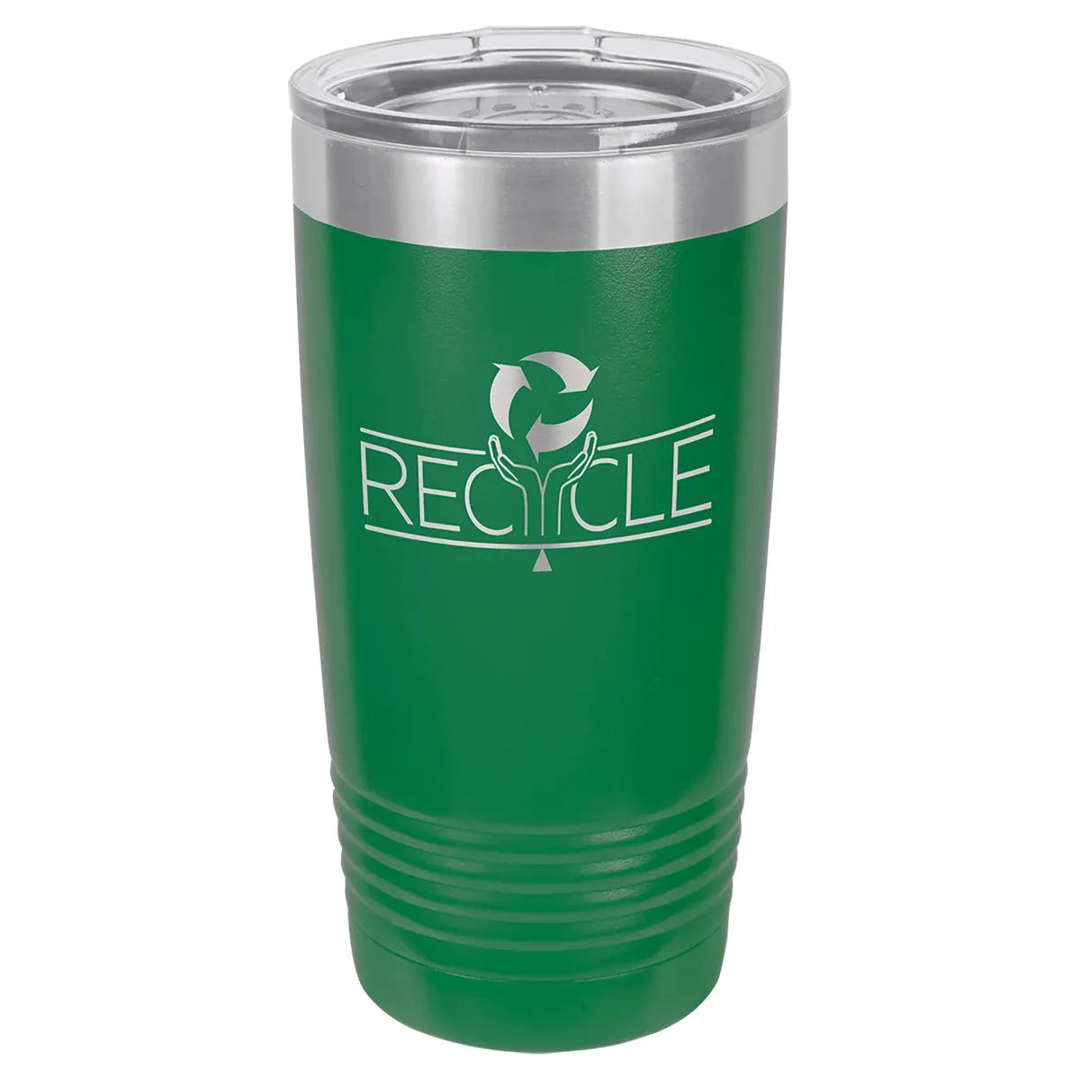 Green Polar Camel 20 oz. Ringneck Tumbler with Logo Lid