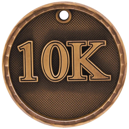 Antique Bronze 2" 3D 10K Medal