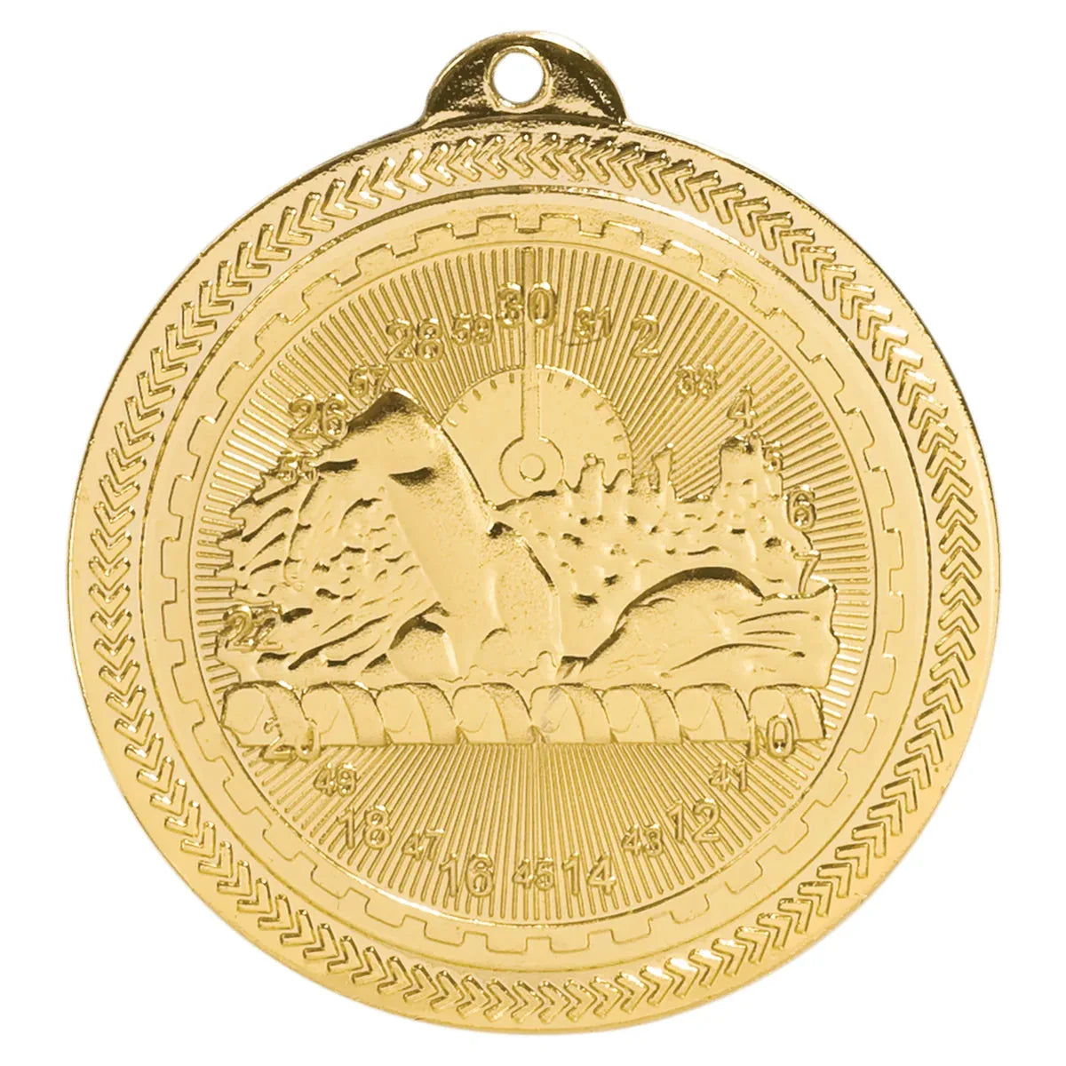 BriteLazer 2" Laserable Medal — Custom Laser Engraved | Gold, Silver & Bronze