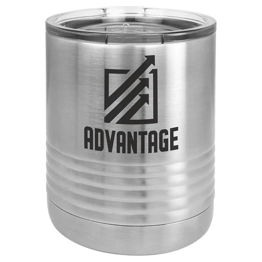 Stainless Steel Vacuum Insulated Ringneck Tumbler with Clear Polar Camel 10 oz. Lid