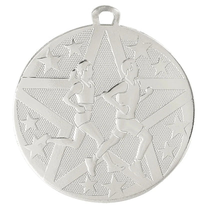 Silver 2" Superstar Cross Country Medal