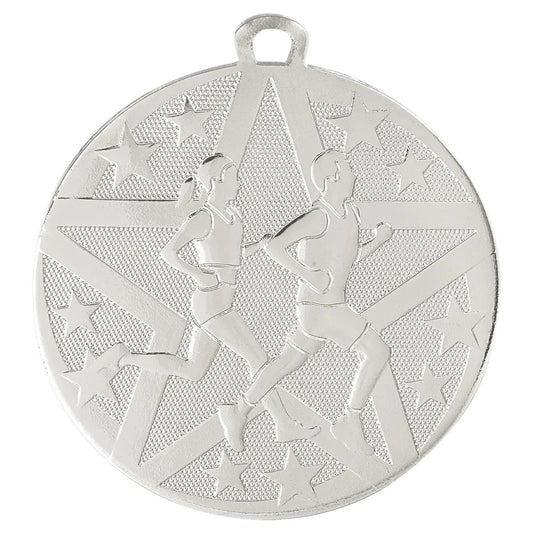 Silver 2" Superstar Cross Country Medal