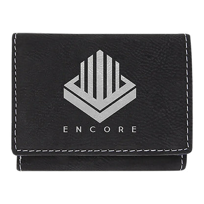3" x 4" Laserable Leatherette Trifold Wallet — Custom Laser Engraved | Personalized - Image 5