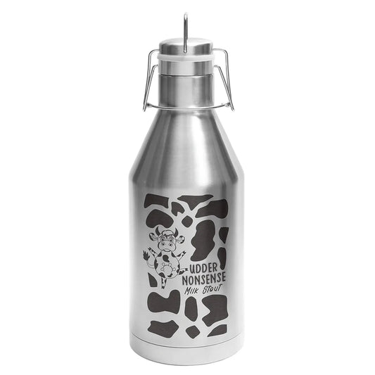 Stainless Steel Polar Camel 64 oz. Vacuum Insulated Growler with Swing-Top Lid