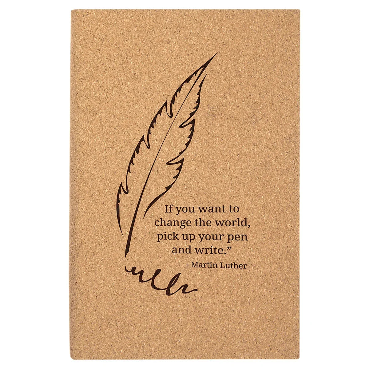 5 1/4" x 8 1/4" Cork Journal with Lined Notepad