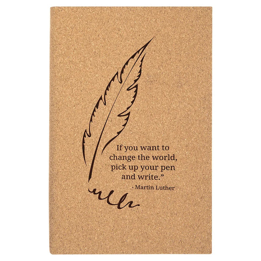 5 1/4" x 8 1/4" Cork Journal with Lined Notepad