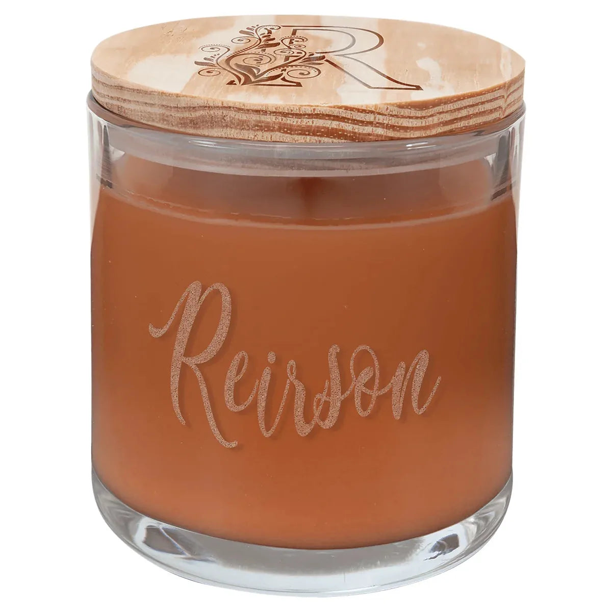 14 oz. Pumpkin Spice Candle in a Glass Holder with Wood Lid