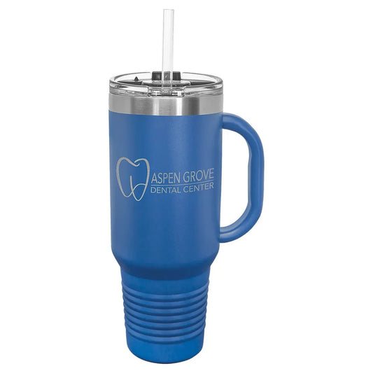 Royal Blue Polar Camel 40 oz. Travel Mug with Snap Lid & Straw