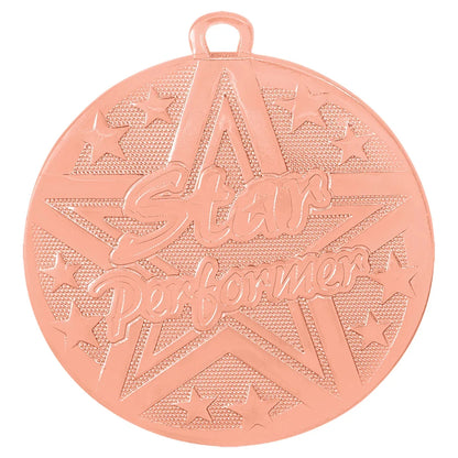 Bronze 2" Superstar Star Performer Medal