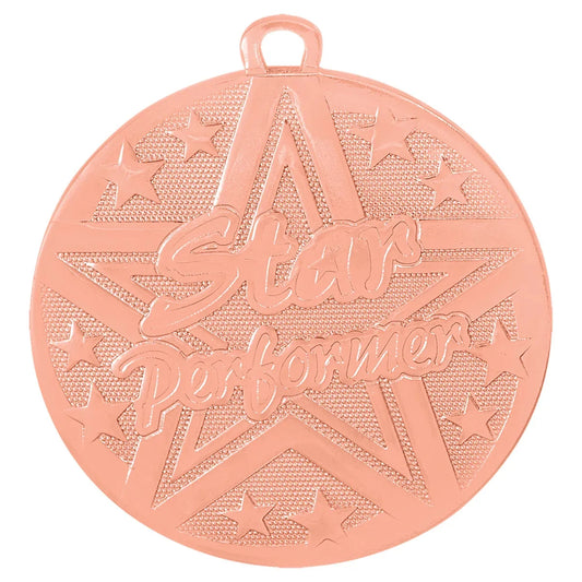 Bronze 2" Superstar Star Performer Medal