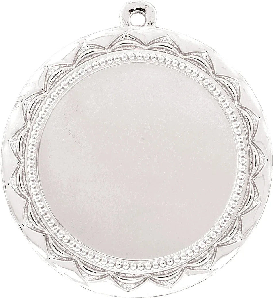 Bright Silver 2 3/4" Sun 2" Insert Holder Medal