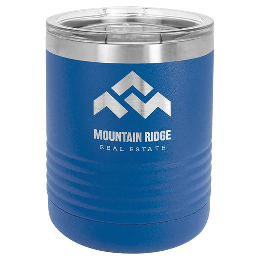 Royal Blue Polar Camel 10 oz. Vacuum Insulated Ringneck Tumbler with Clear Lid