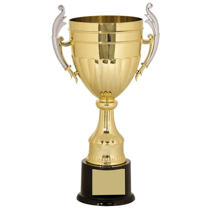 16 3/4" Gold/Silver Plastic Completed Cup Trophy