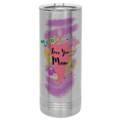 Polar Camel 22 oz. Sublimatable Skinny Tumbler with Slider Lid — Custom Engraved | UV Print Available