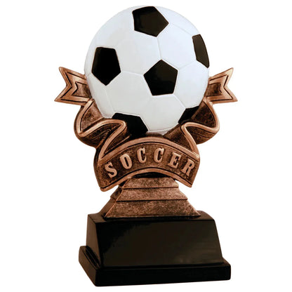 5 1/2" Soccer Ribbon Resin