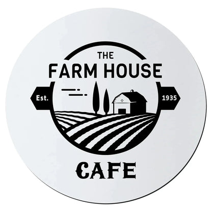 White Black 3 3/4" Round Silicone Coaster