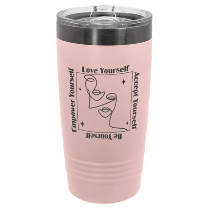 Blush Ghost Black Polar Camel 20 oz. ION-Plated Ringneck Tumbler with Slider Lid