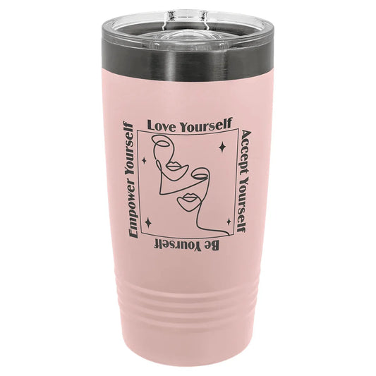 Blush Ghost Black Polar Camel 20 oz. ION-Plated Ringneck Tumbler with Slider Lid