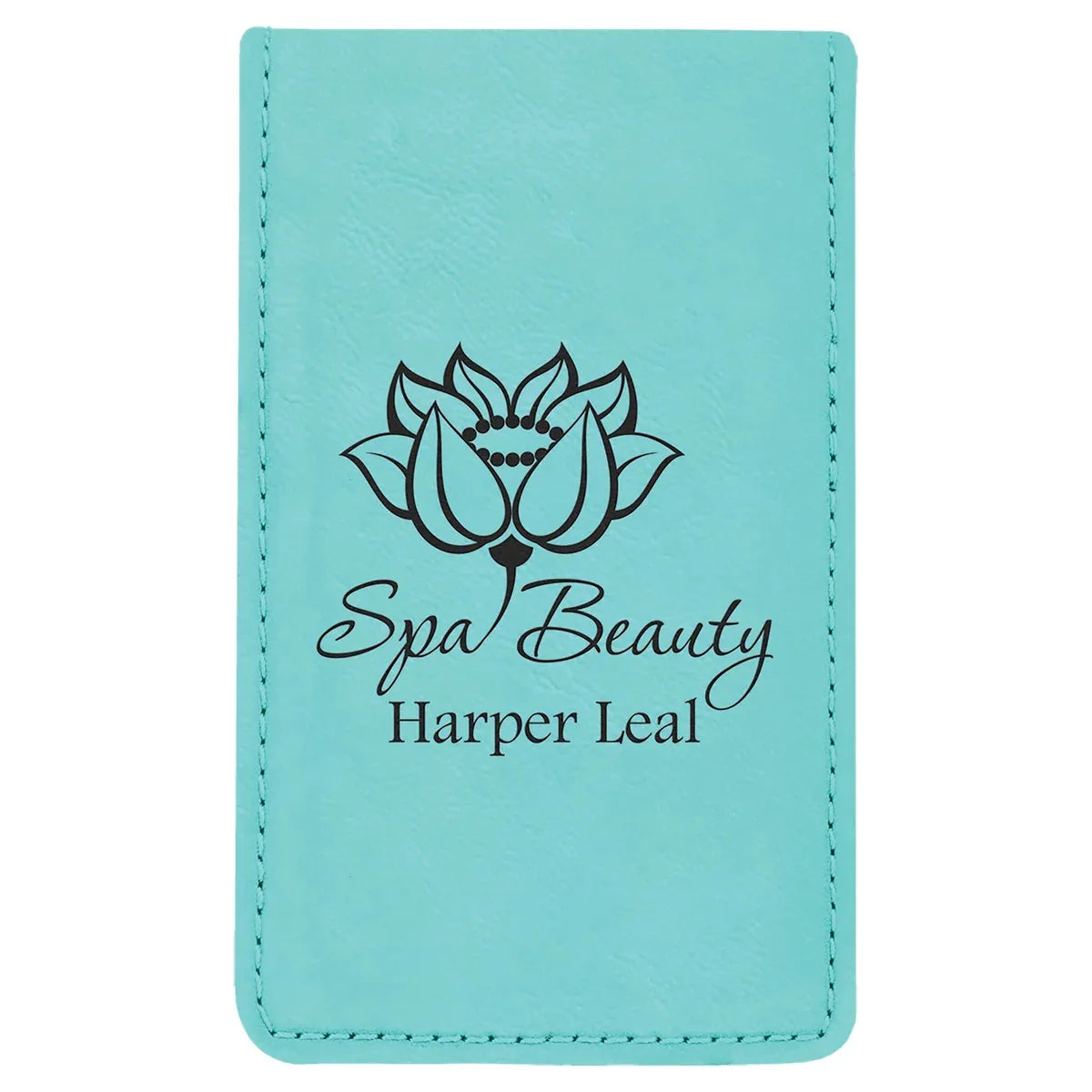 Teal 7-Piece Laserable Leatherette Manicure Gift Set