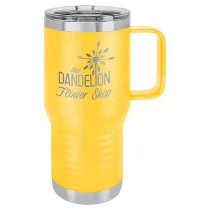 Yellow Polar Camel 20 oz. Vacuum Insulated Travel Mug with Slider Lid