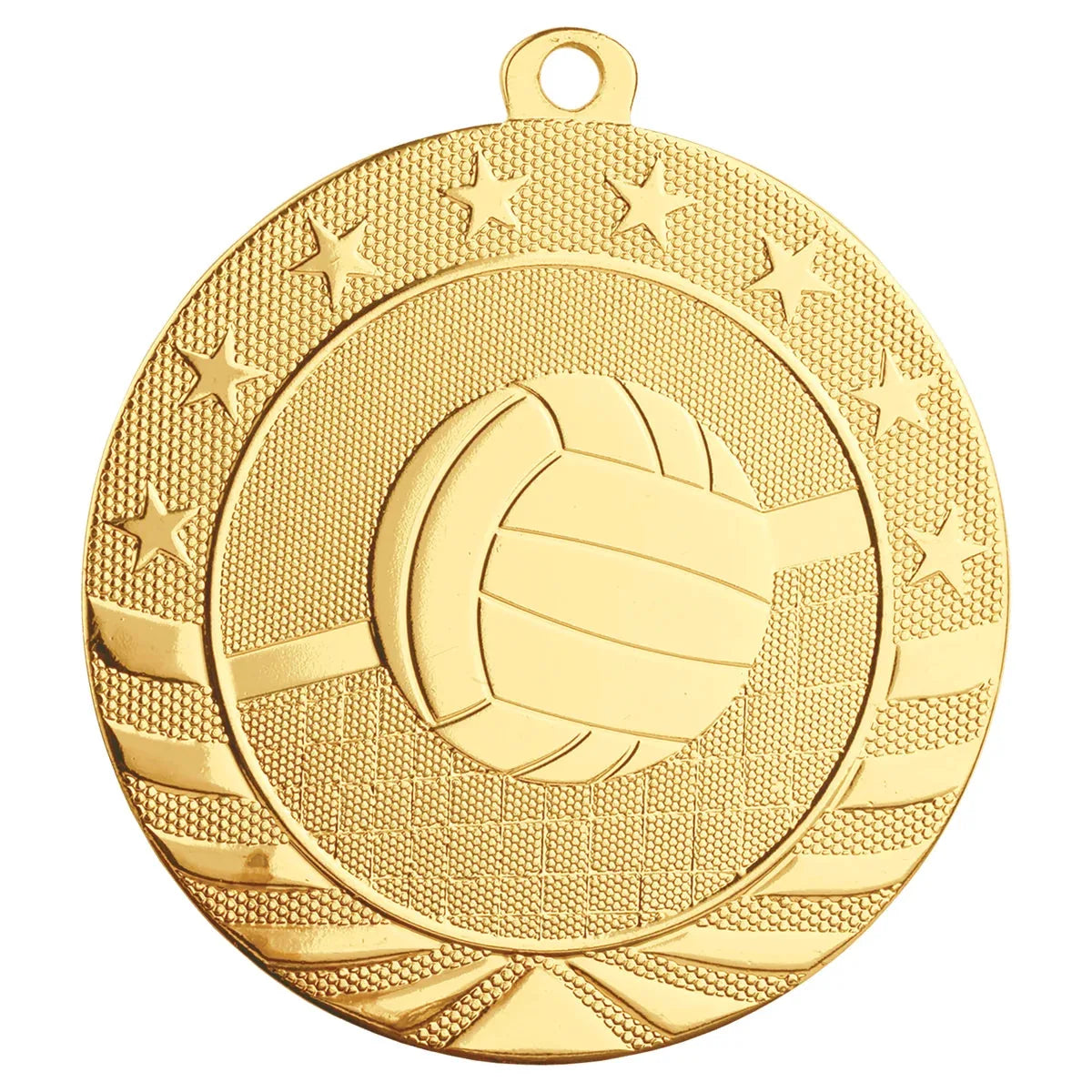 Bright Gold 2 3/4" Volleyball Starbrite Medal