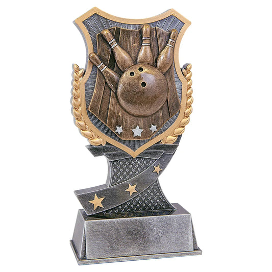 7" Bowling Shield Award