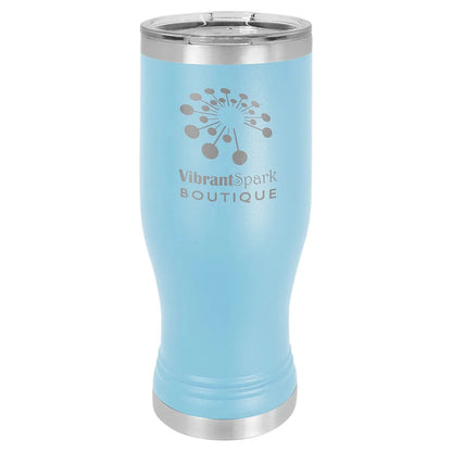 Light Blue 20 oz. Pilsner with Clear Polar Camel Lid