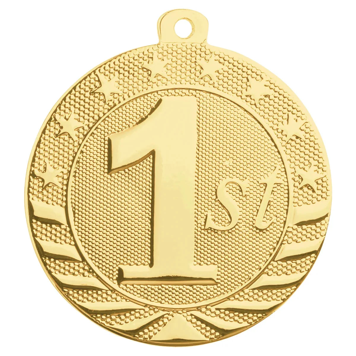 2" Bright Gold 1st Place Starbrite Medal