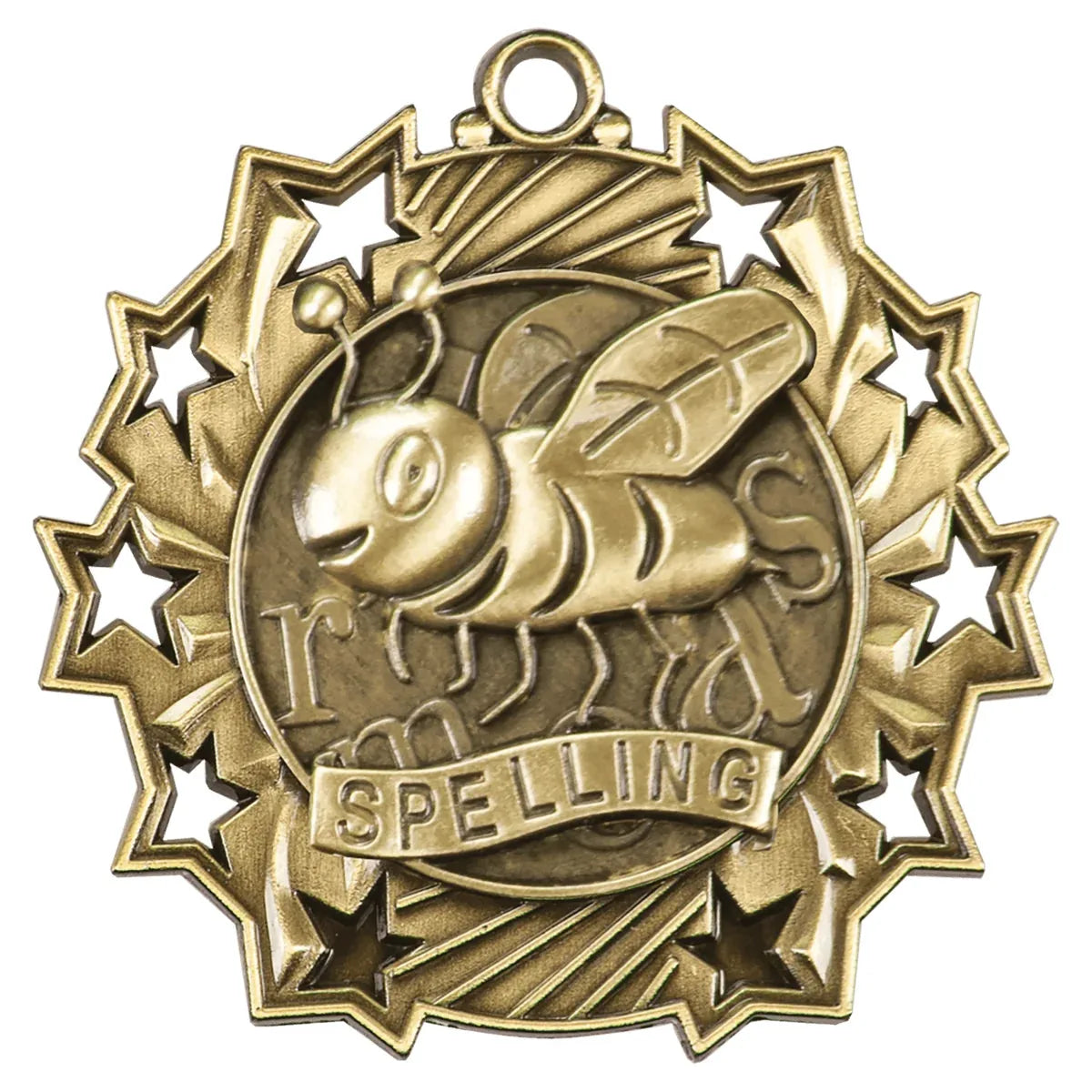 Star 2 1/4" Medal — Custom Engraved & UV Printed | Gold, Silver & Bronze