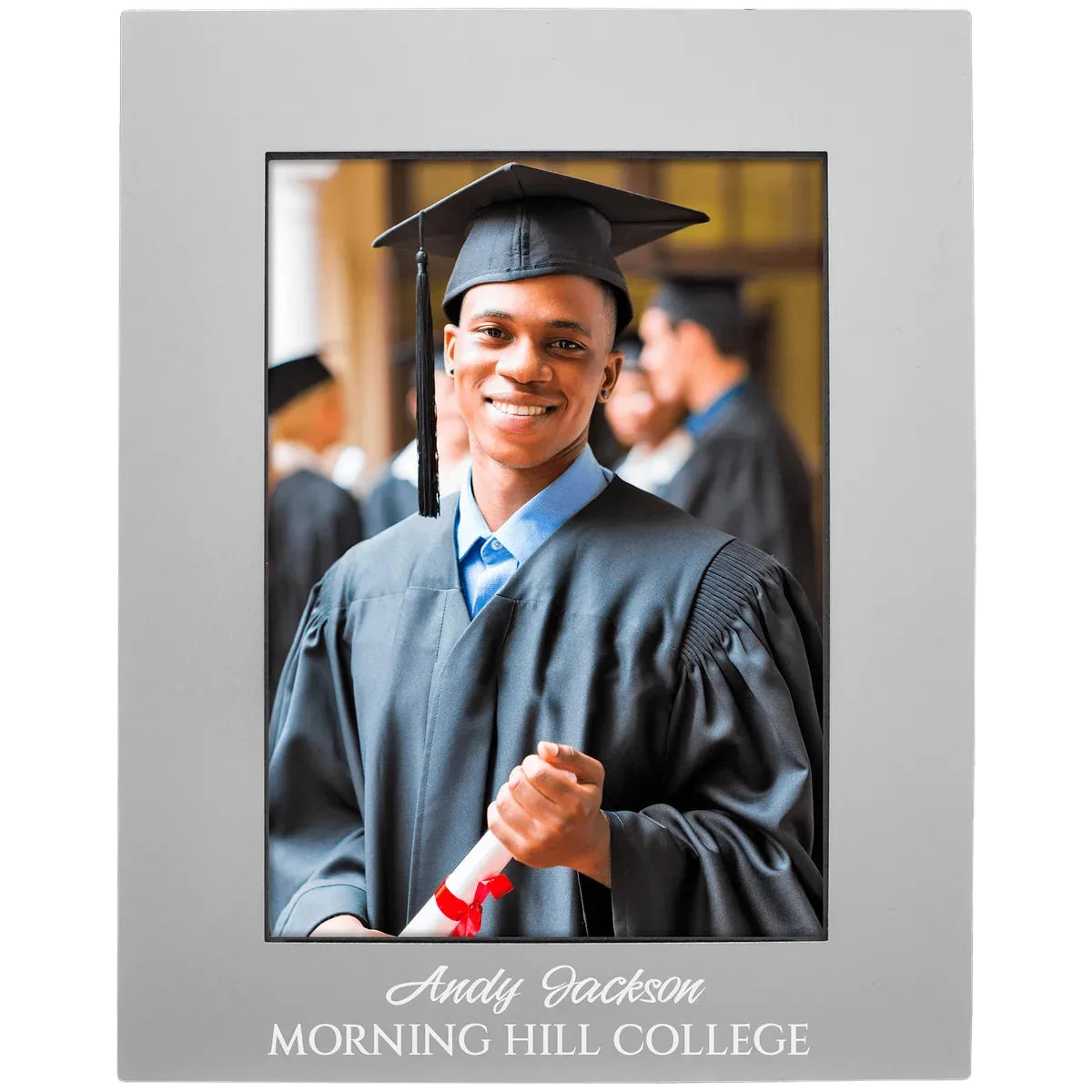 Gray 5" x 7" Aluminum Photo Frame
