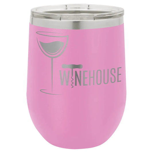 Light Purple Polar Camel 12 oz. Vacuum Insulated Stemless Wine Tumbler with Lid