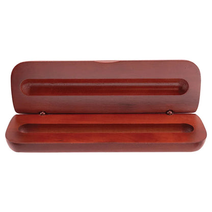 6 3/4" x 2 1/8" Rosewood Finish Pen Case (Case only, pen not included)