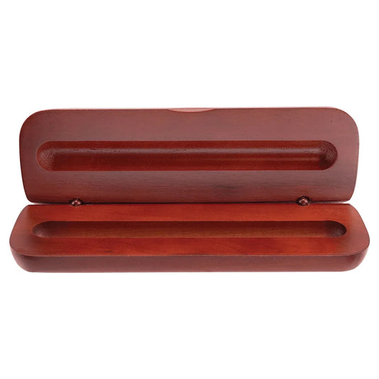 6 3/4" x 2 1/8" Rosewood Finish Pen Case (Case only, pen not included)