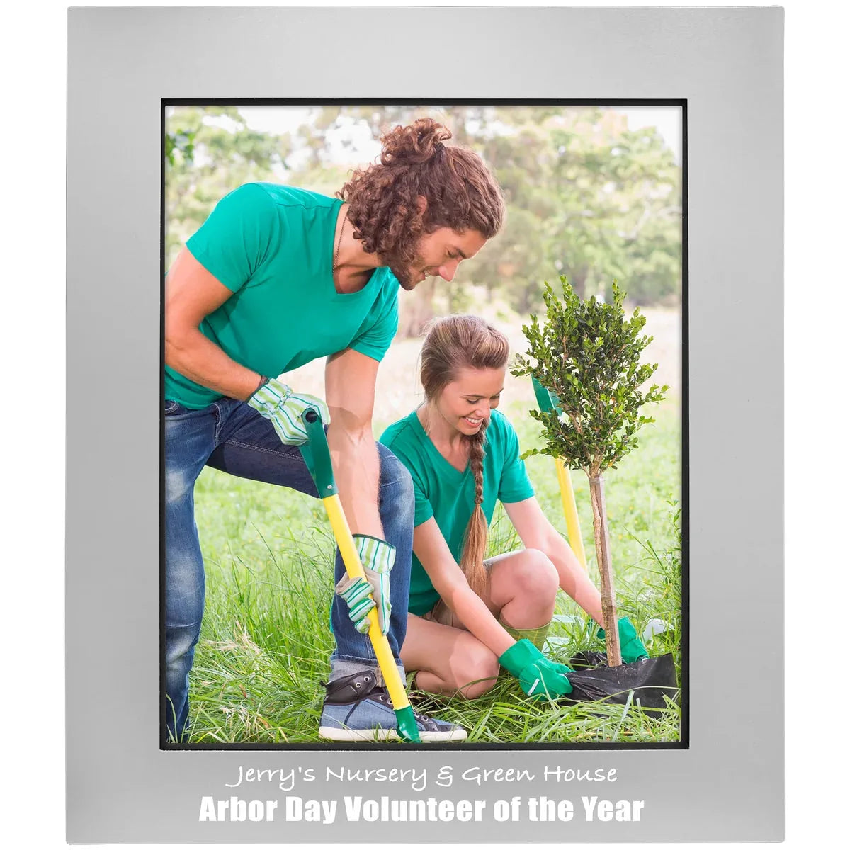 Gray 8" x 10" Aluminum Photo Frame