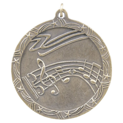 Shooting Star 2 1/2" Medal — Custom Engraved & UV Printed | Gold, Silver & Bronze