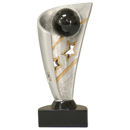 Custom Bowling Banner Resin (7") — Engraved Plate | Award-Ready
