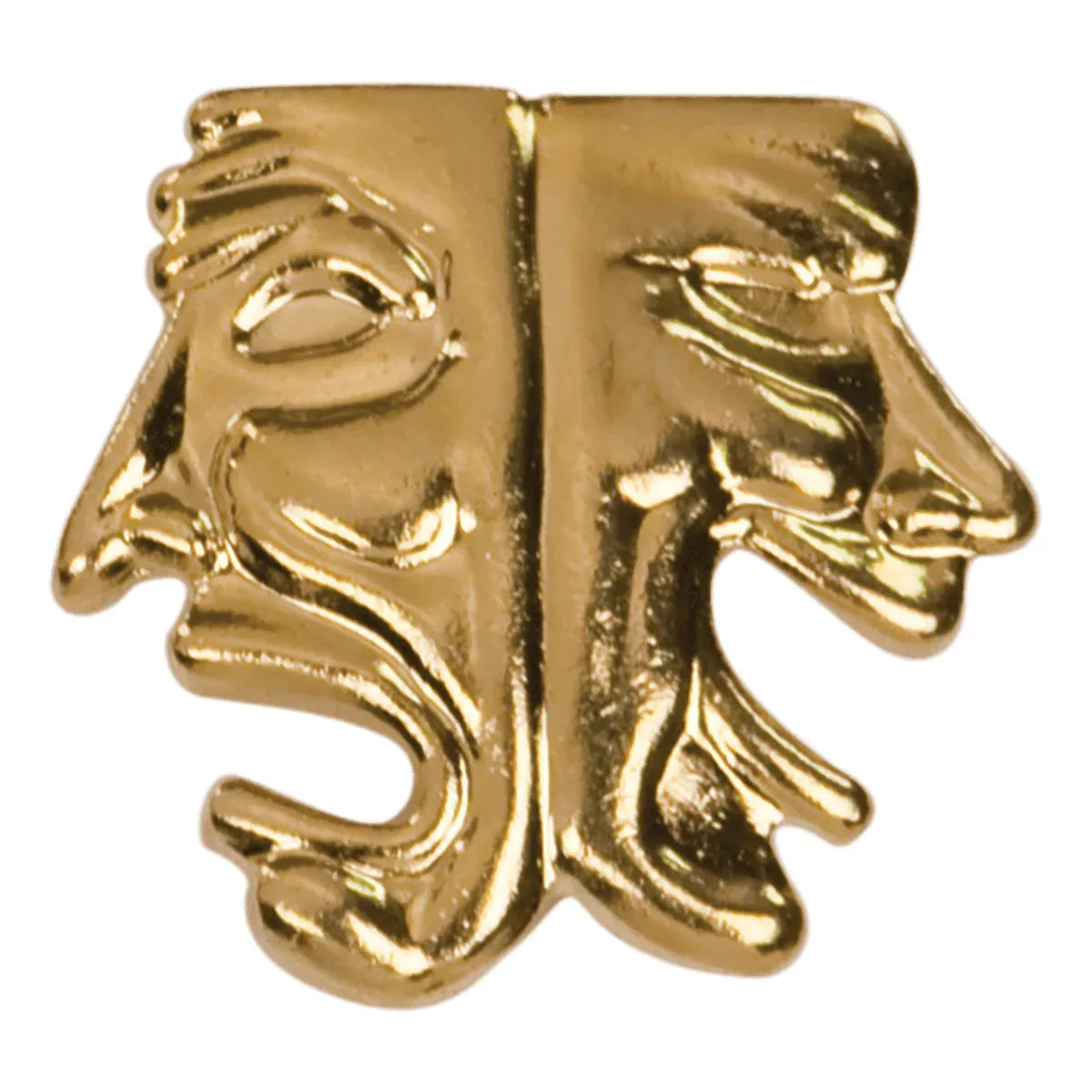 Gold Drama Metal Chenille Letter Insignia