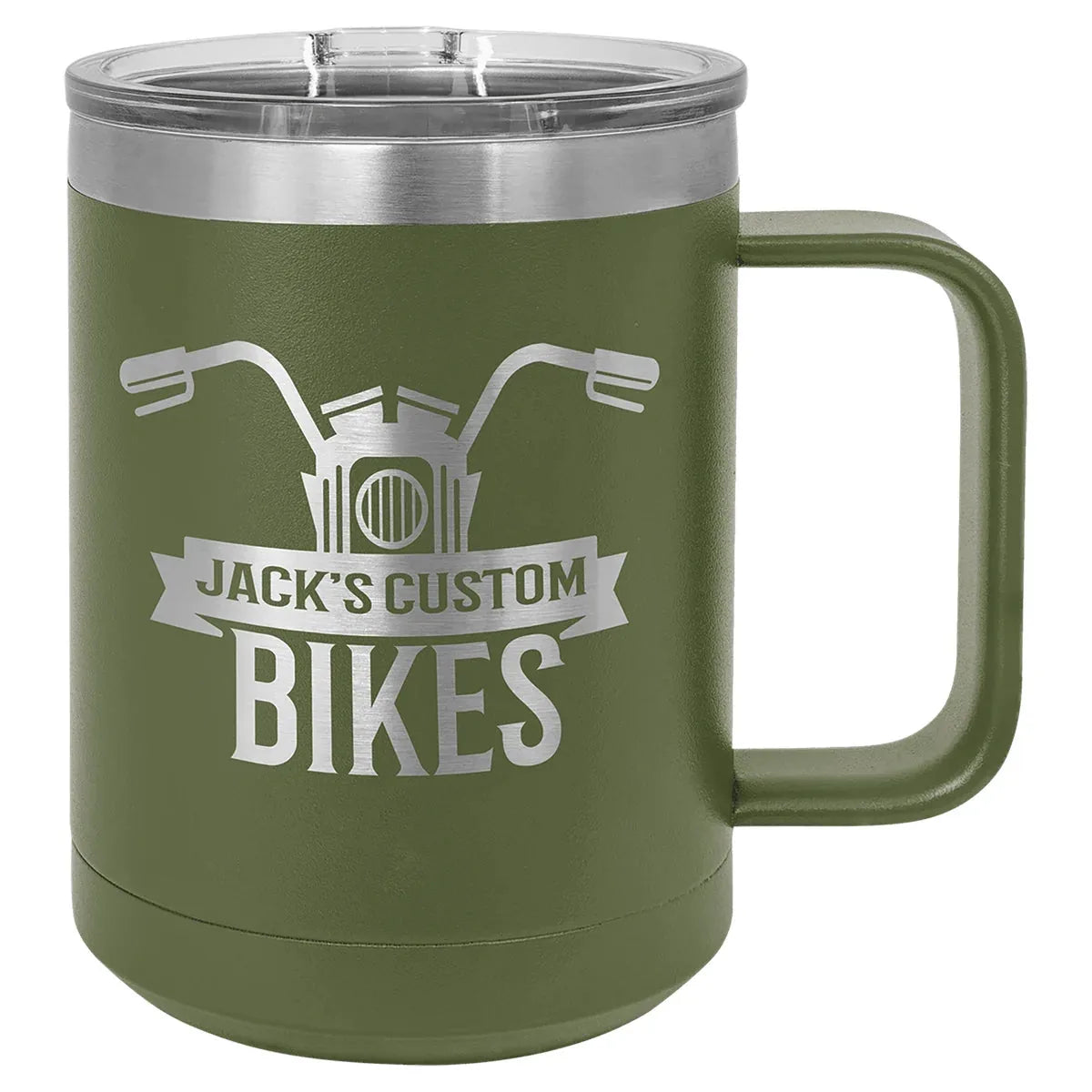 Olive Green Polar Camel 15 oz. Vacuum Insulated Mug with Slider Lid