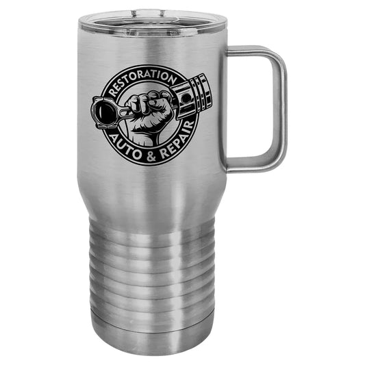 Stainless Steel Polar Camel 20 oz. Vacuum Insulated Travel Mug with Slider Lid