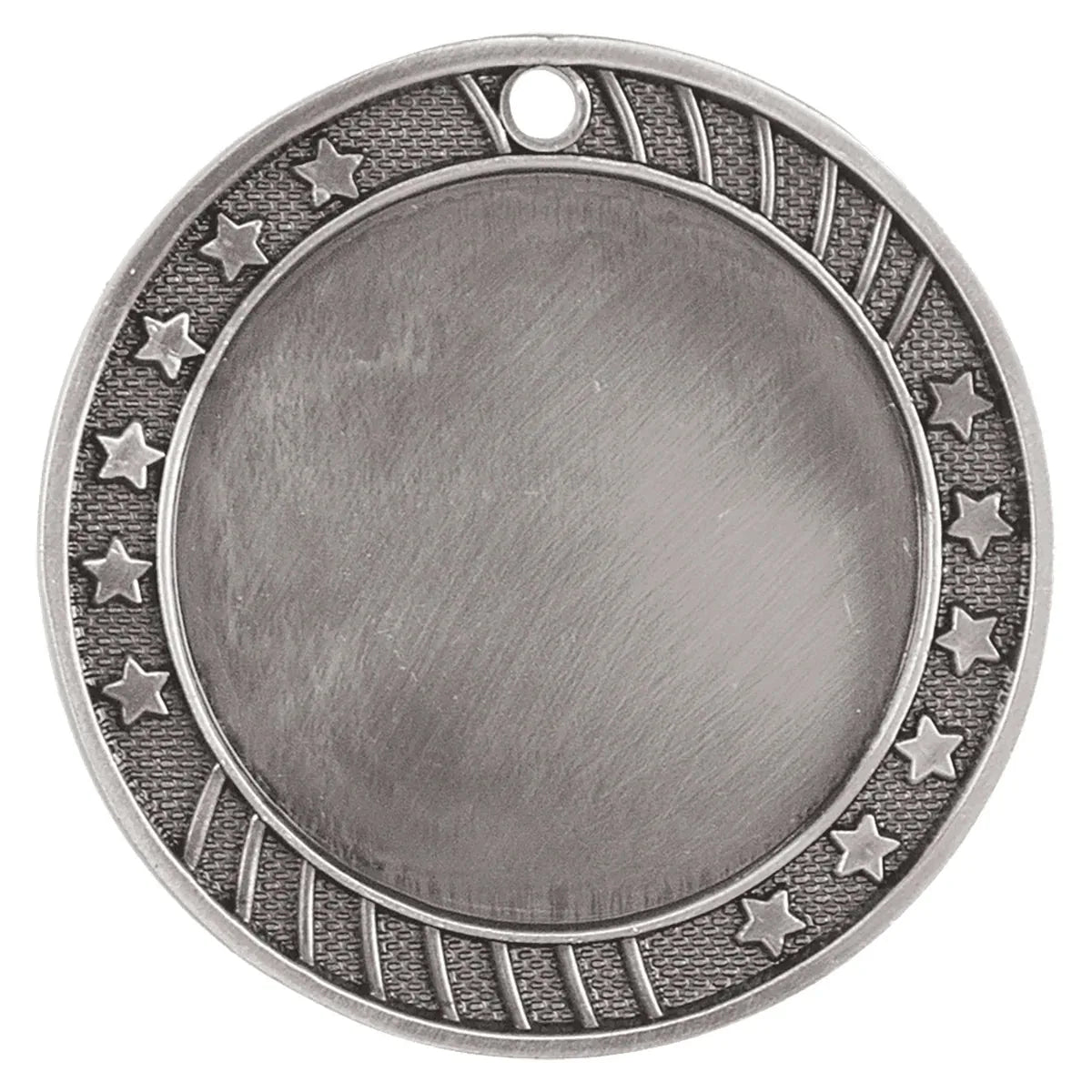 Antique Silver 2 3/4" 12-Star 2" Insert Holder Medal
