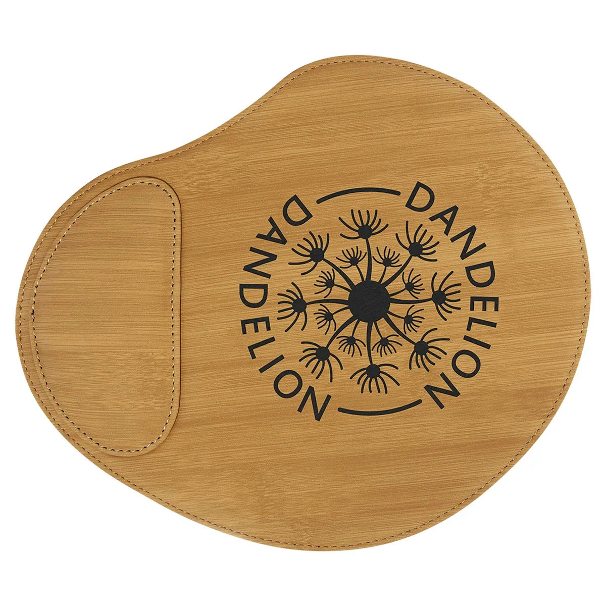 Bamboo 9" x 10 1/4" Laserable Leatherette Mouse Pad