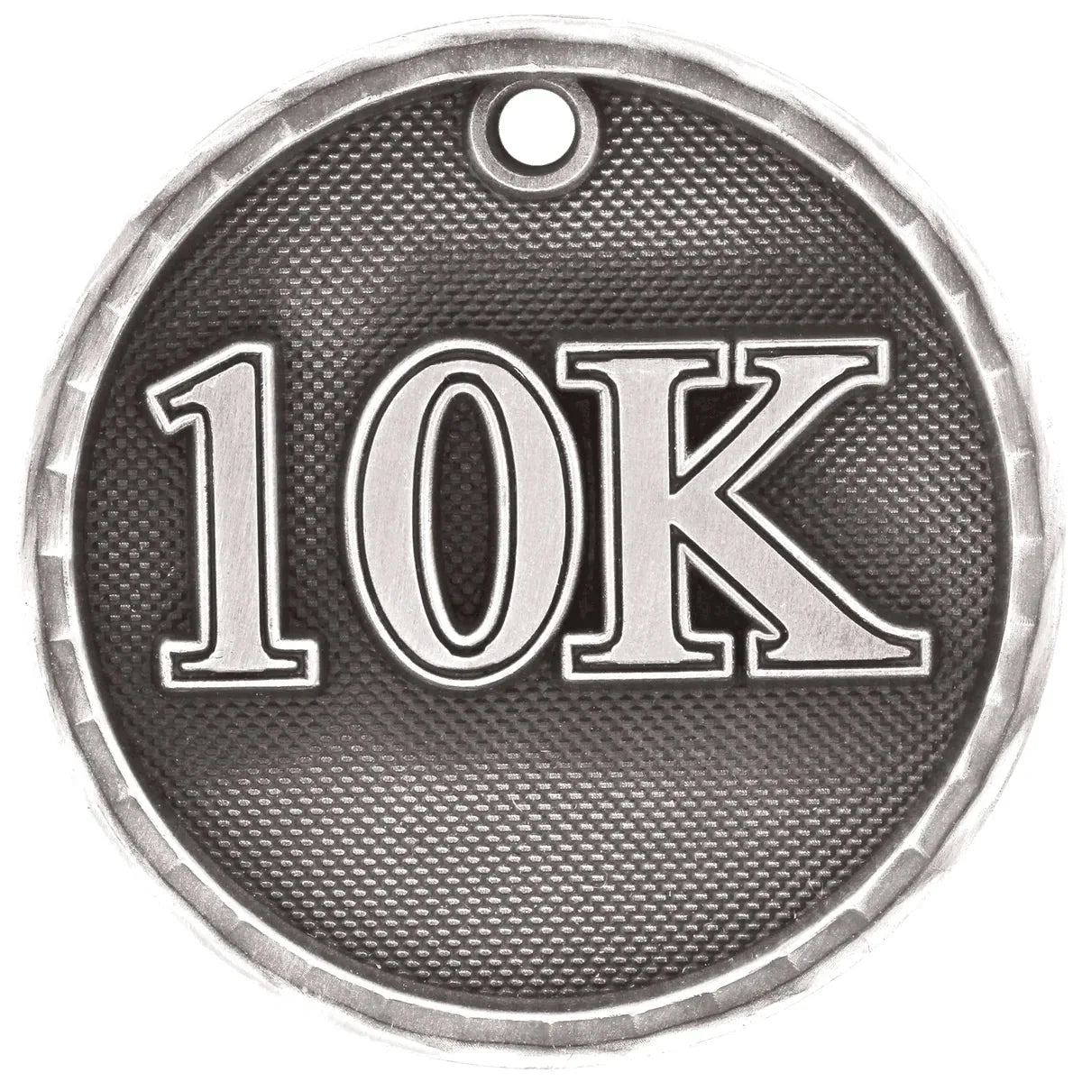 Antique Silver 2" 3D 10K Medal