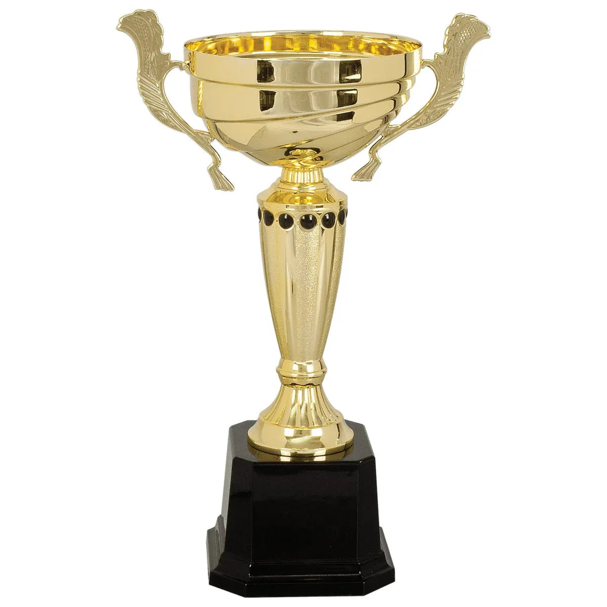 Gold 2 13" Completed Metal Cup Trophy on Plastic Base
