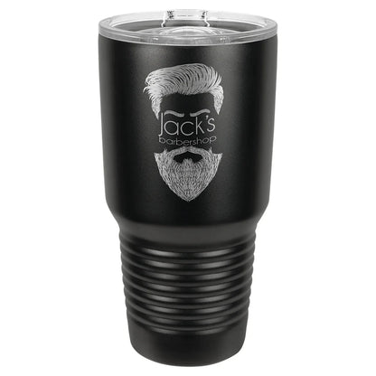 Polar Camel 30 oz. Full Black Ringneck Tumbler with Slider Lid
