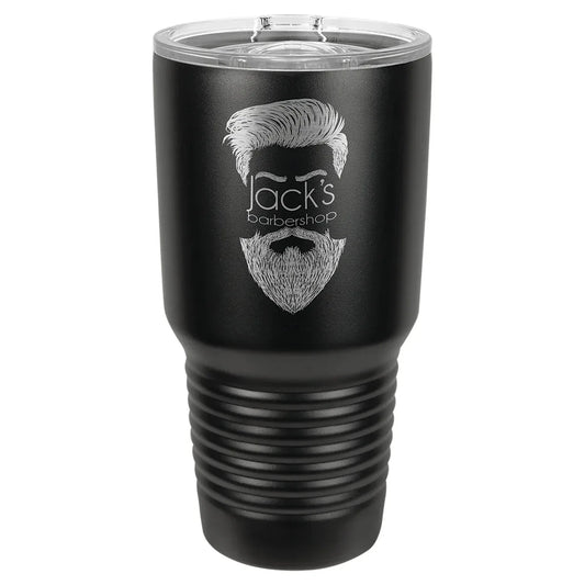 Polar Camel 30 oz. Full Black Ringneck Tumbler with Slider Lid