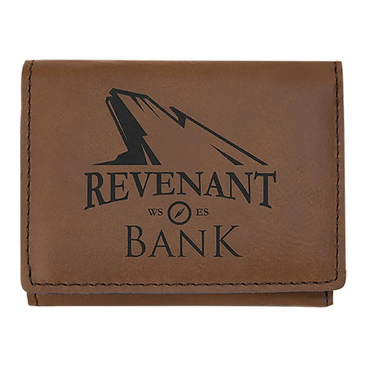 3" x 4" Laserable Leatherette Trifold Wallet — Custom Laser Engraved | Personalized - Image 1