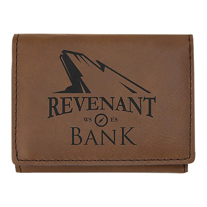 3" x 4" Laserable Leatherette Trifold Wallet — Custom Laser Engraved | Personalized - Image 1