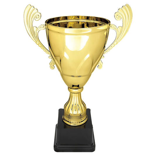 Gold 11" Completed Metal Cup on Plastic Base