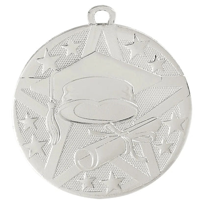 Silver 2" Superstar Graduate Medal