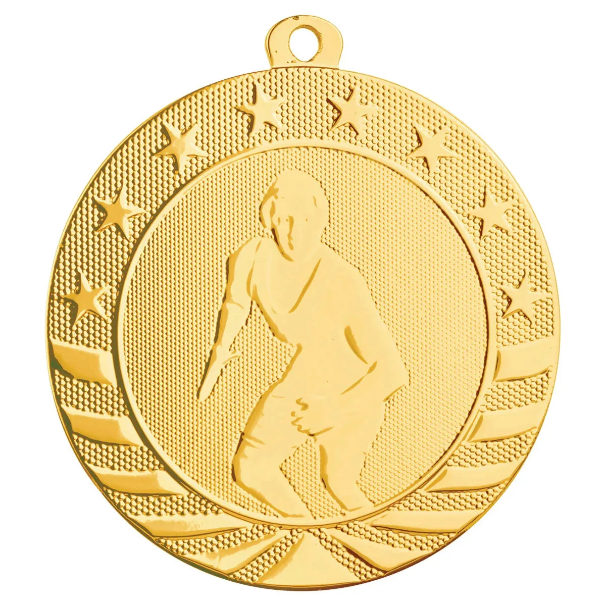 Starbrite 2 3/4" Medal — Custom Engraved & UV Printed | Gold, Silver & Bronze
